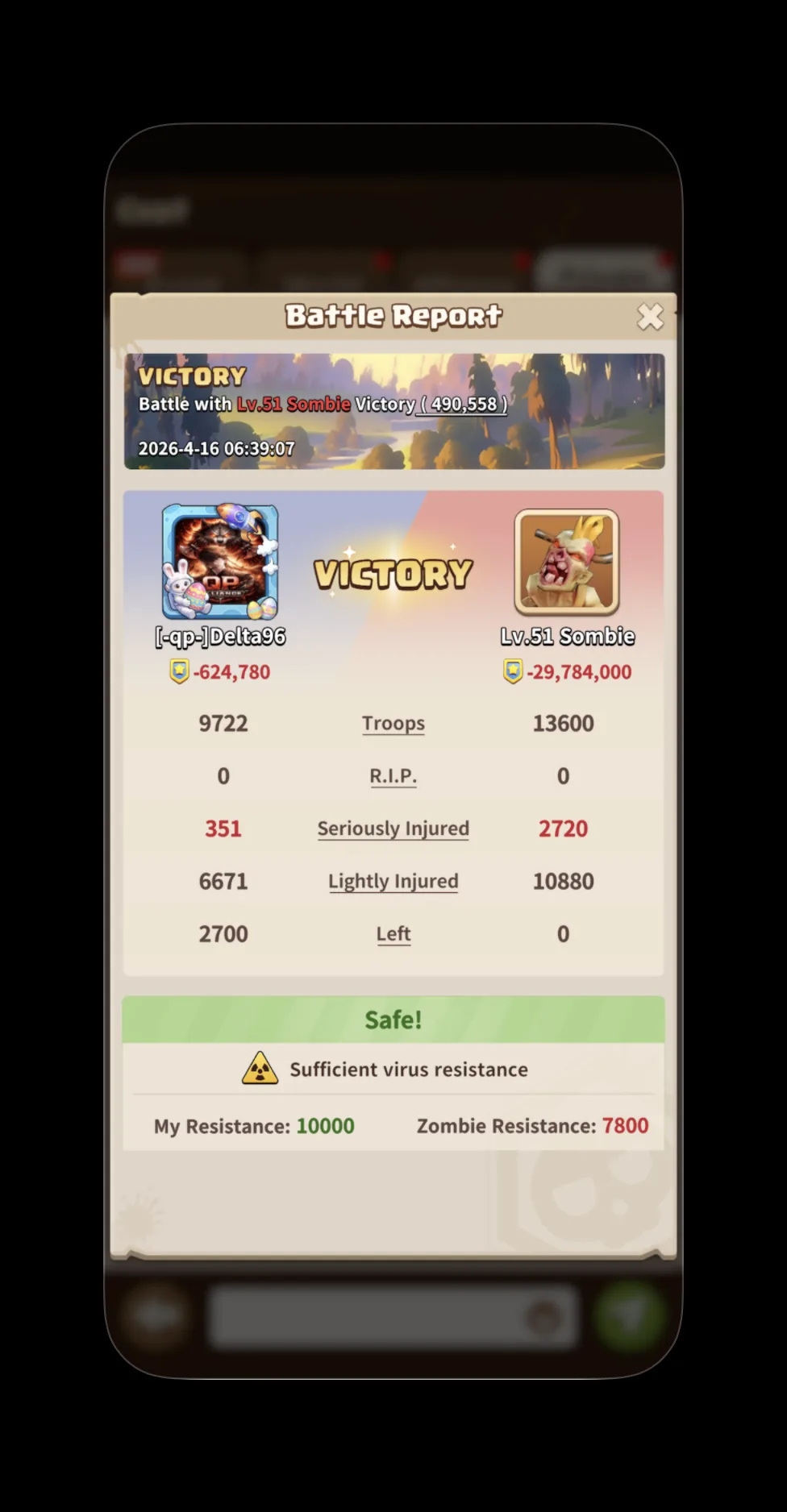 F1 battle report